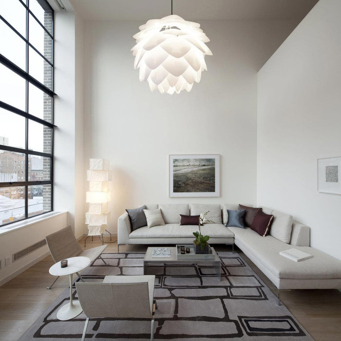 Umage Silvia Medium hanglamp white - met koordset zwart - Ø 50 cm