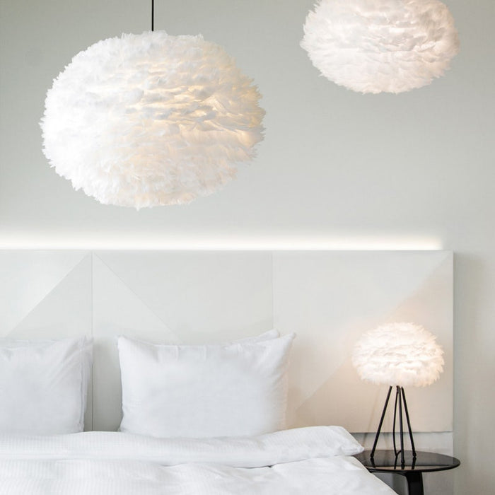 Umage Eos Medium hanglamp white - met koordset zwart - Ø 45 cm