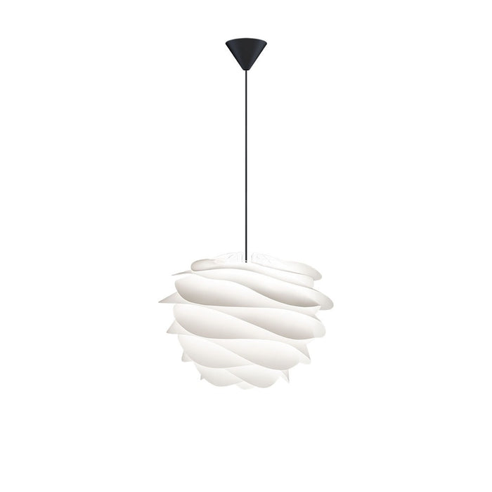 Umage Carmina Mini hanglamp white - met koordset zwart - Ø 32 cm