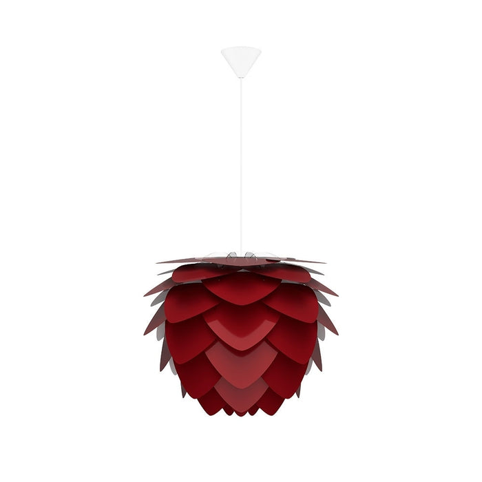 Umage Aluvia Mini hanglamp ruby red - met koordset wit - Ø 40 cm