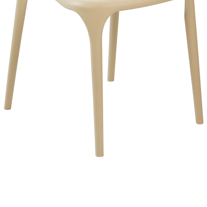 Beliani - GUBBIO - Stoel set van 8 - Beige - Polypropyleen