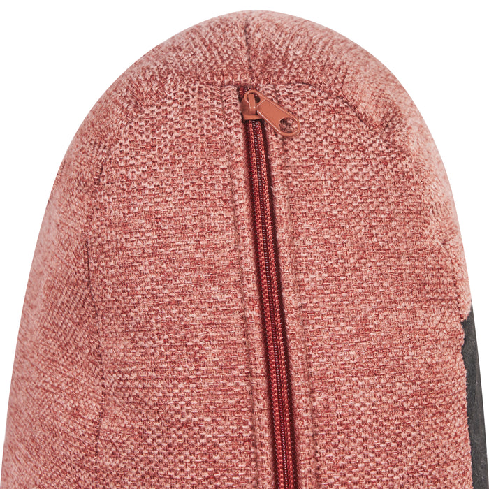 Beliani - TROSA - Driezitsbank - Roze - Polyester