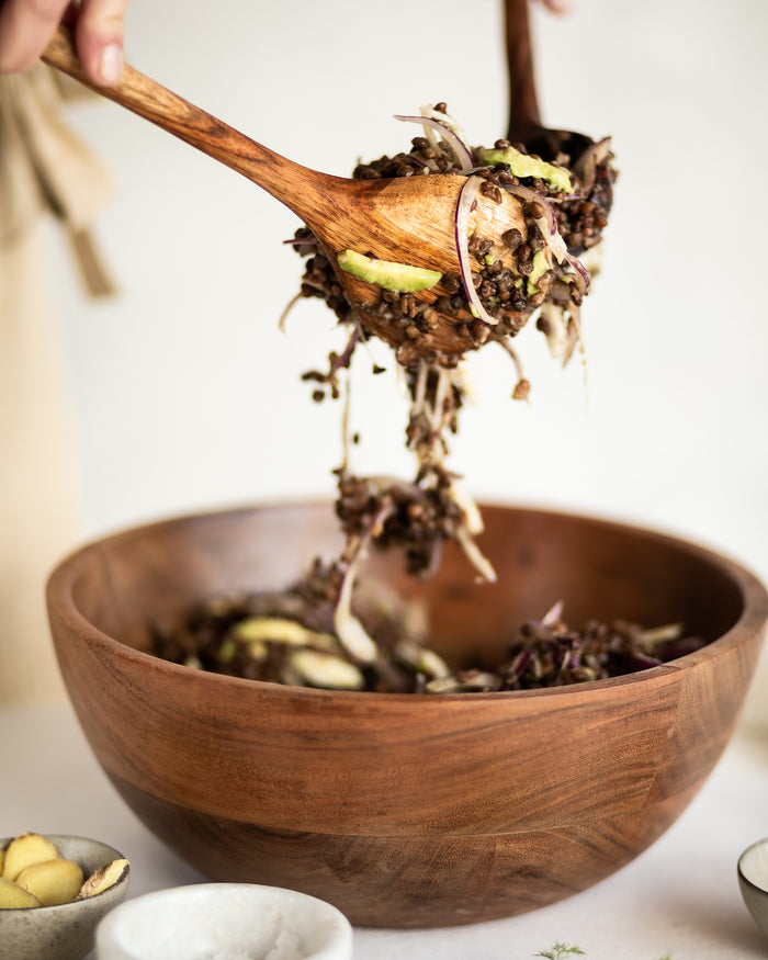 Kave Home - Delci set van 2 acaciahouten kommen