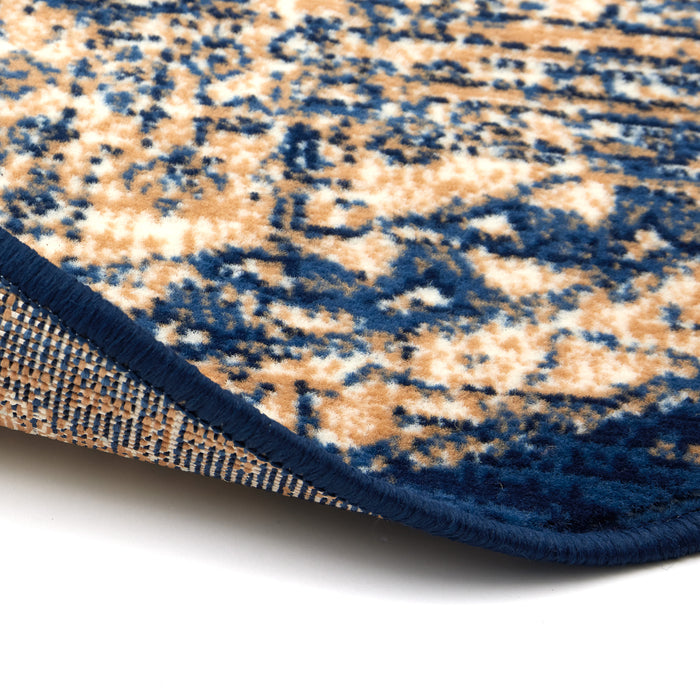 Interieur05 Vloerkleed Vintage Aila Blauw Rond 240cm