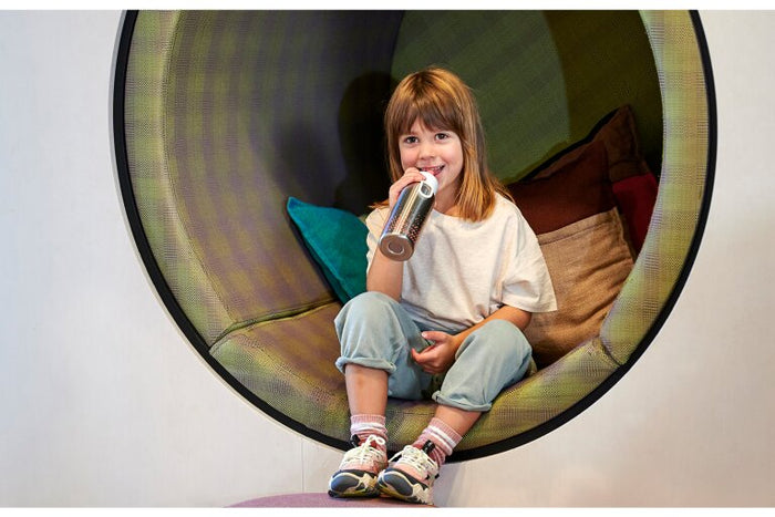 Isoleerfles flip-up Campus 350 ml - pink