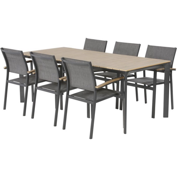 Lesli Living Arezzo dining tuintafel | aluminium + polywood | 200x90cm