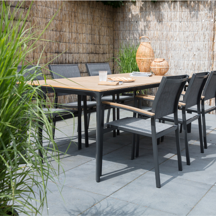 Lesli Living Arezzo dining tuintafel | aluminium + polywood | 200x90cm
