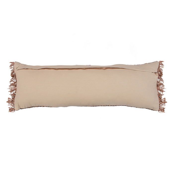 Basiclabel Kussen Klei - Katoen - Zwart|Naturel - 35x100x10