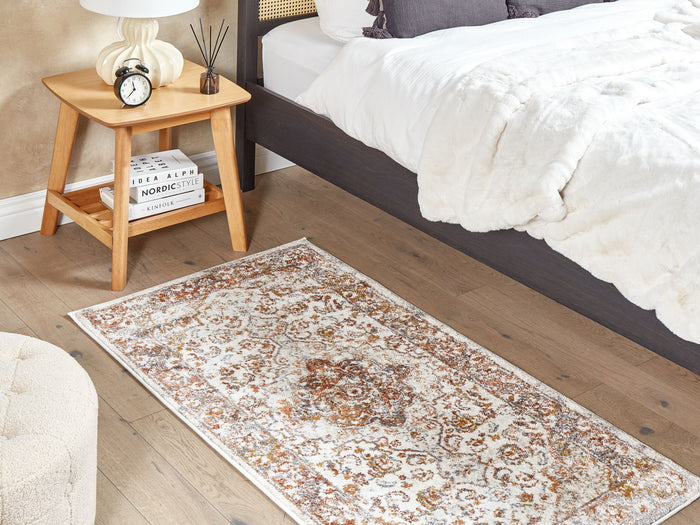 Beliani-VAYK-Vloerkleed vintage-Beige-80 x 150 cm-Polypropyleen