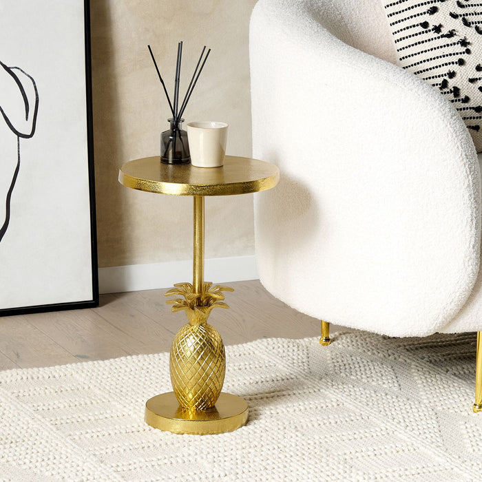 Beliani - PANNOUVRE - Bijzettafel - Goud - Aluminium