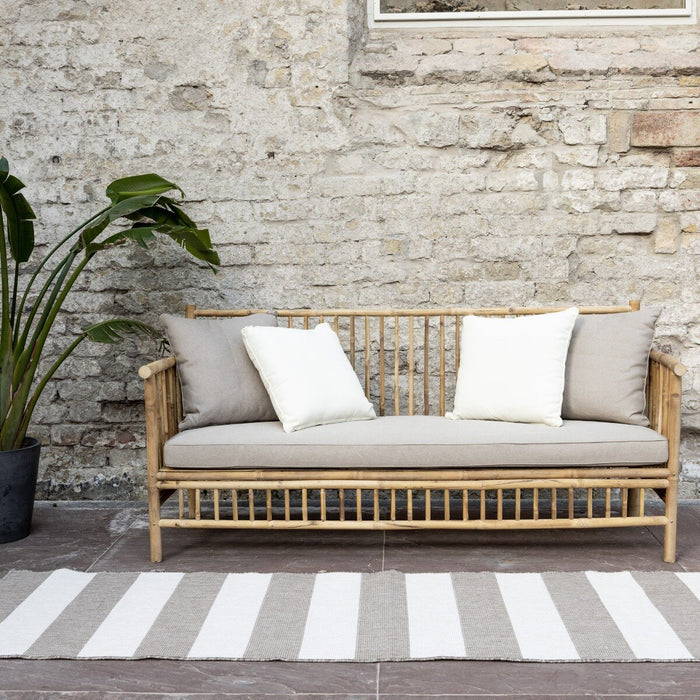 Eva Interior Loper Buitenkleed Stripes - Bruin|Grijs - 80 x 250cm