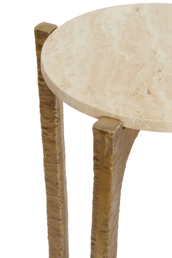 Light & Living - Salontafel KANAE - Ø76x44cm - Bruin - Set van 2