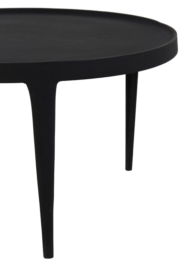 Light&living Salontafel S|2 Ø64x39+Ø75x44 cm TOBIAS zwart