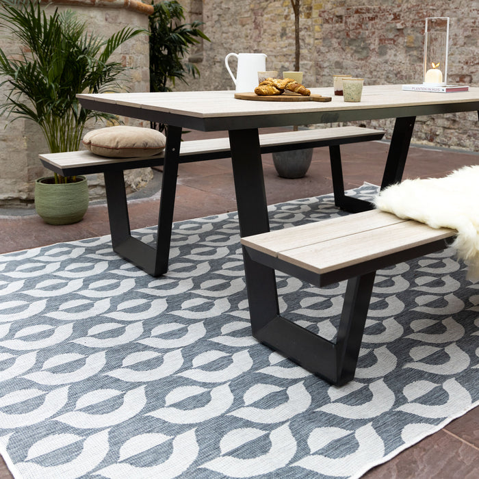 Eva Interior Buitenkleed Esta Grijs 200x290cm