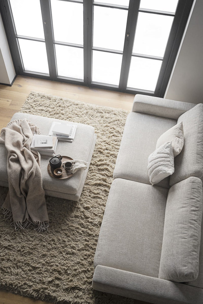 Rowico Home Duncan 3-Zits Bank - Lichtgrijze Stof