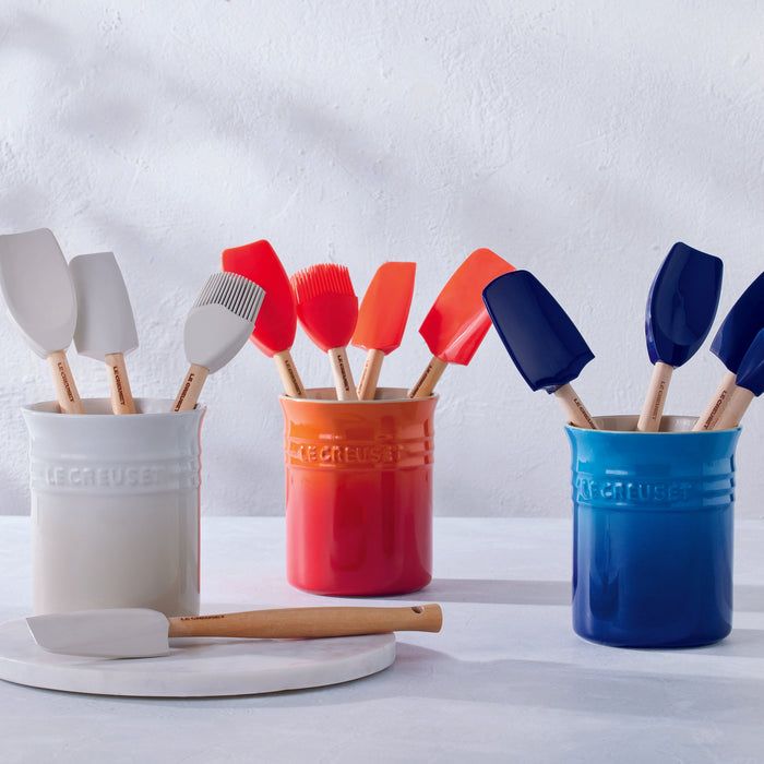 Le Creuset Pot met 4 Spatels - Oranjerood