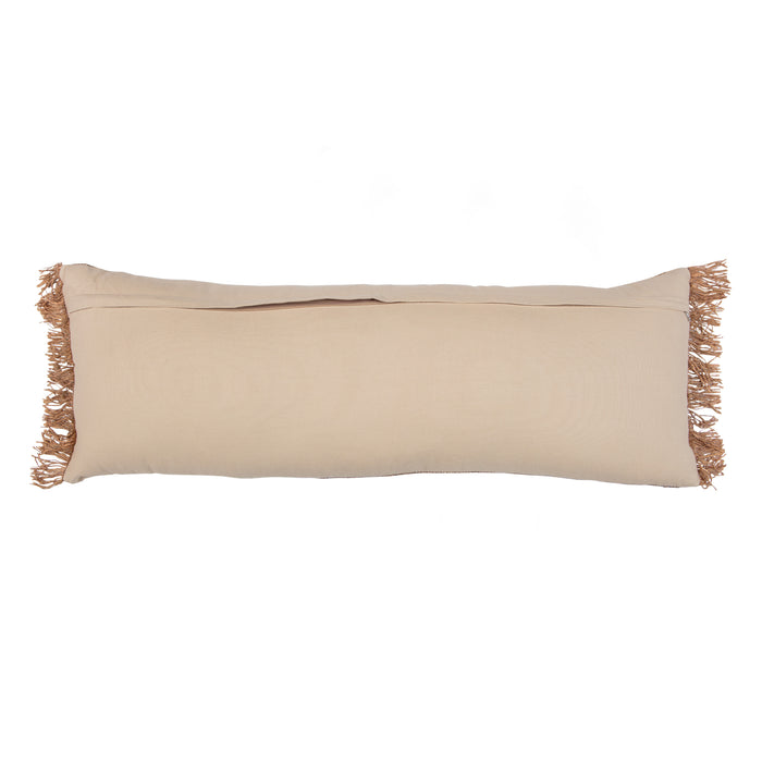 Basiclabel Kussen Haal - Katoen - Zwart|Naturel - 35x100x10