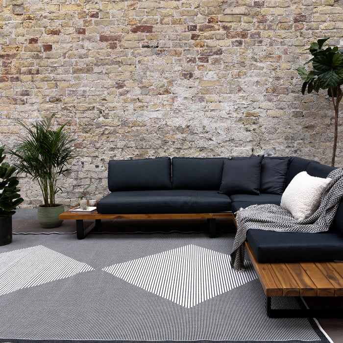 Eva Interior Buitenkleed Kite Zwart 240x340cm