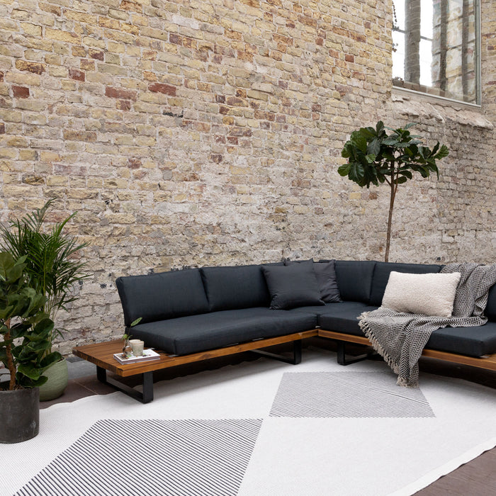 Eva Interior Buitenkleed Kite Zwart 240x340cm