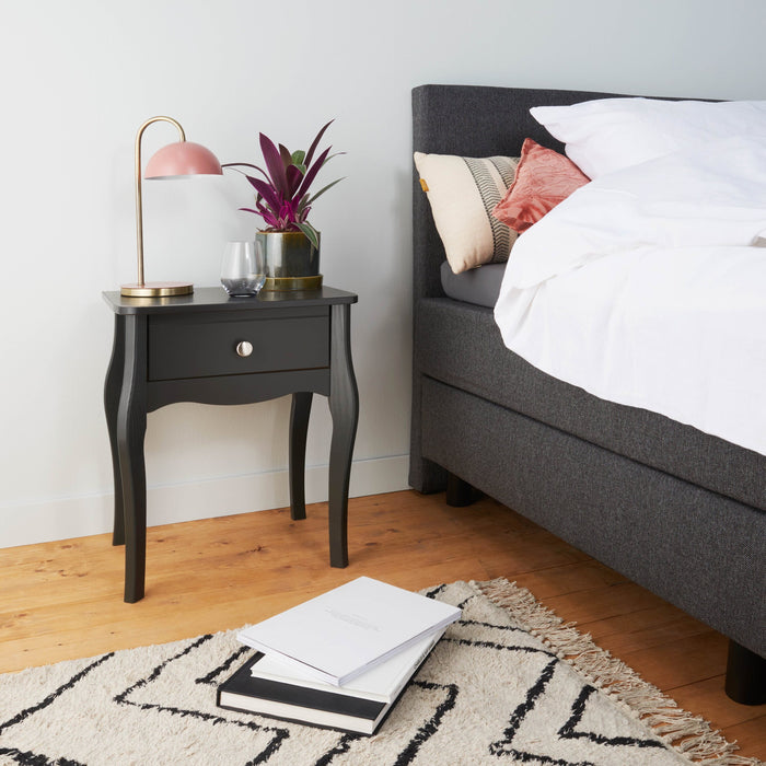 Mörgenn Losse boxspring Bonellvering Antraciet 90x200