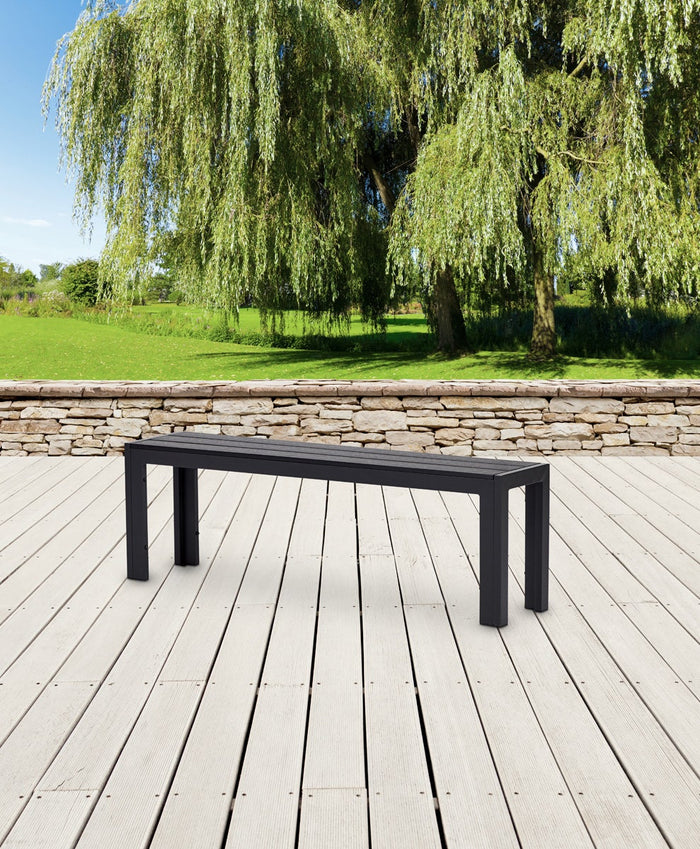 Lisomme Dylan tuinbank zwart - 132 x 30 cm