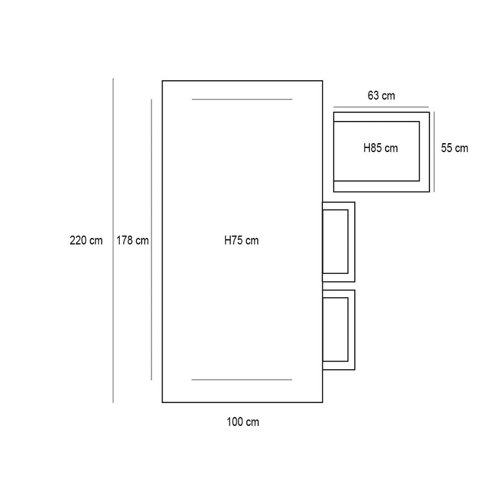 Garden Impressions Ross tuinset 7-delig zacht groen - Braga tafel