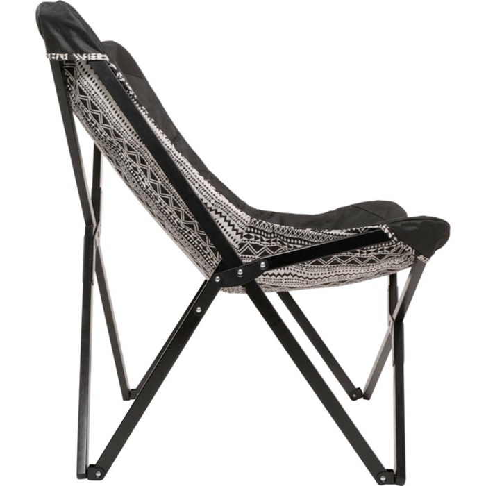 Lesli Living Aztec vlinderstoel zwart|wit