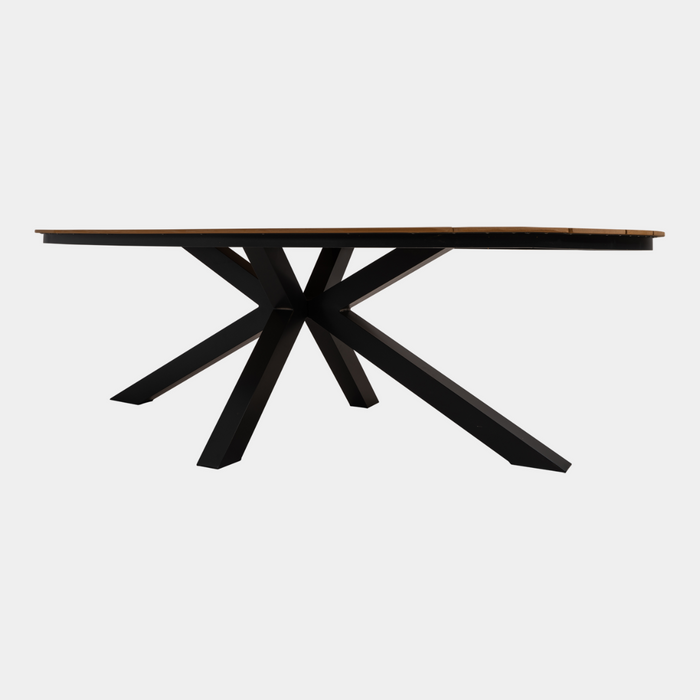 Lesli Living Arezzo tuintafel ovaal polywood teaklook 240x110 cm