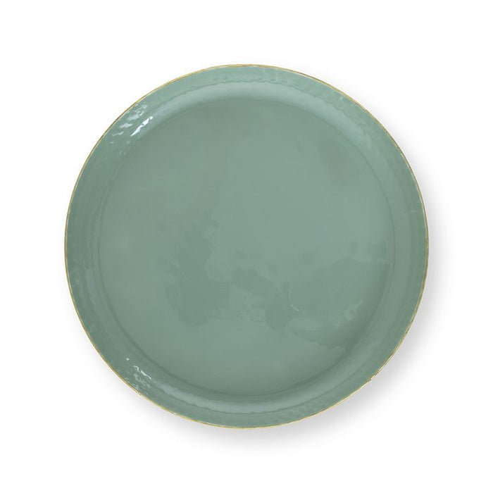 Pip Studio Dienblad - Metaal - Lichtgroen - Ø 30cm