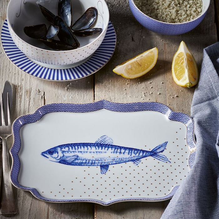 Pip Studio Rechthoekig Dienblad - Royal - Wit - 26x18cm