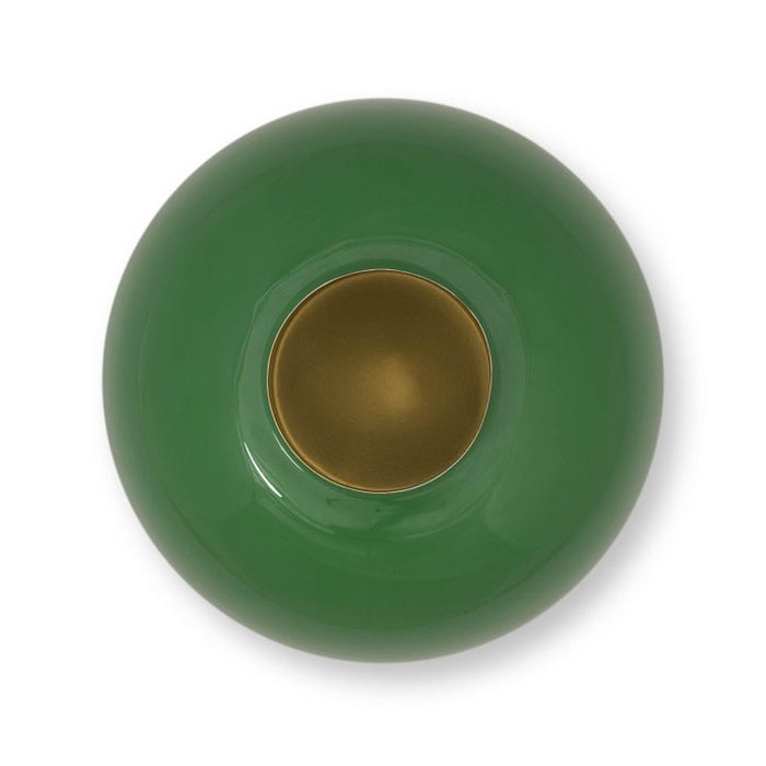 Pip Studio Metalen Vaas - Bloemenvaas - Groen - 23cm