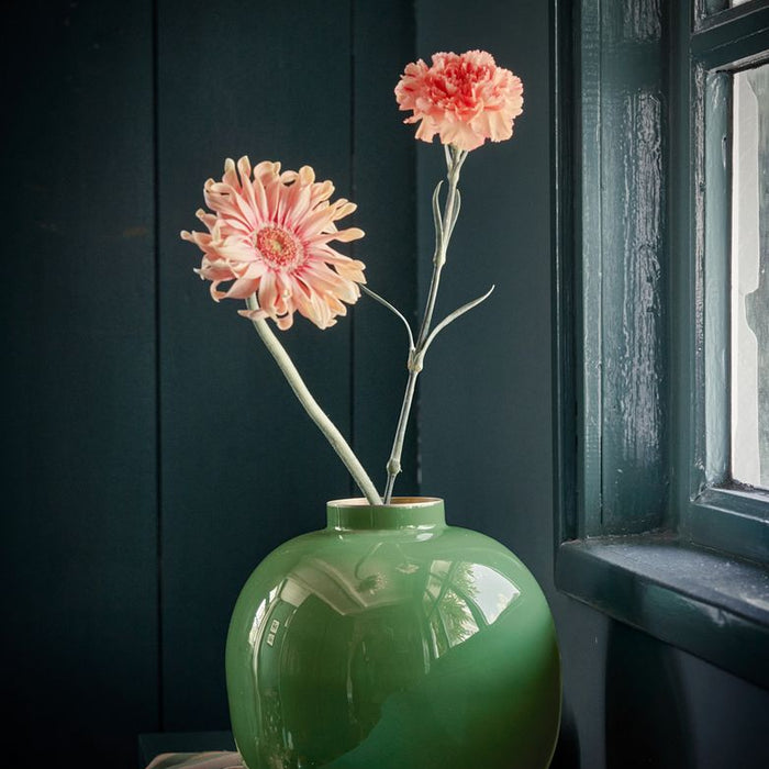 Pip Studio Metalen Vaas - Bloemenvaas - Groen - 23cm