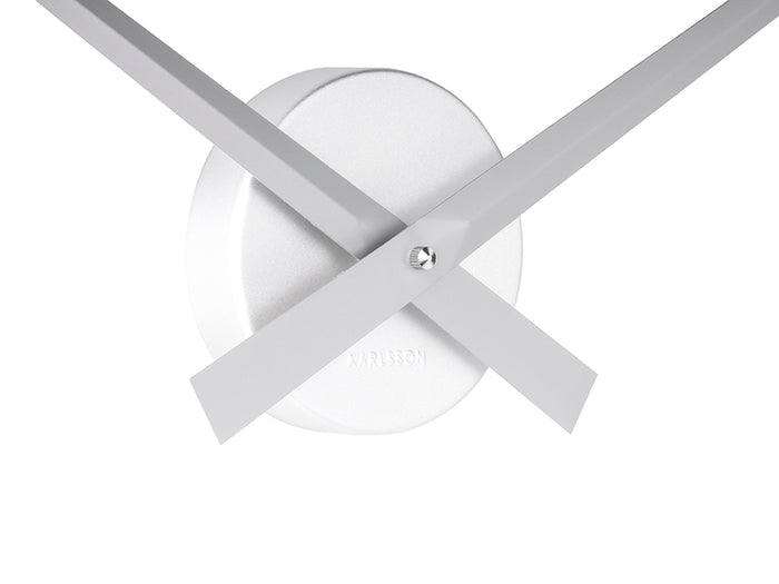 Karlsson Wandklok Little Big Time - Alu Zilver - Ø77,5cm