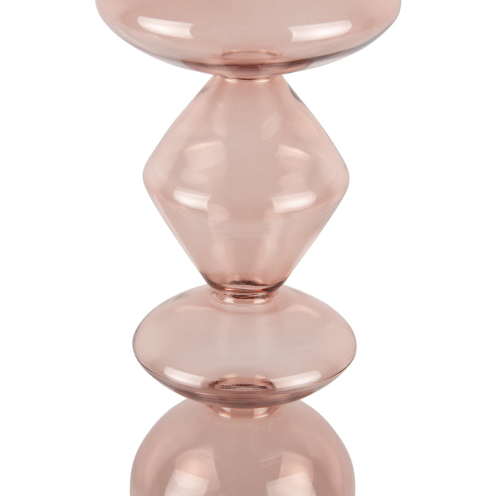 present time - Kandelaar Totem - Roze - 16x16x41cm