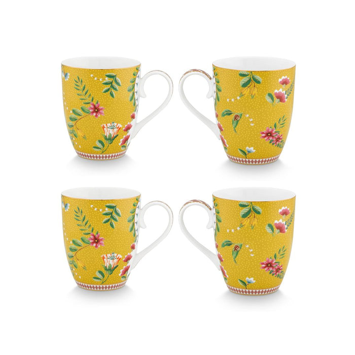 Pip Studio Mokken - La Majorelle - Geel - Set van 4
