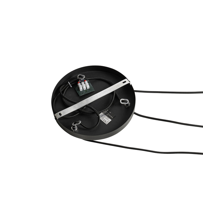 QAZQA Industriële hanglamp zwart 3-lichts - Jim