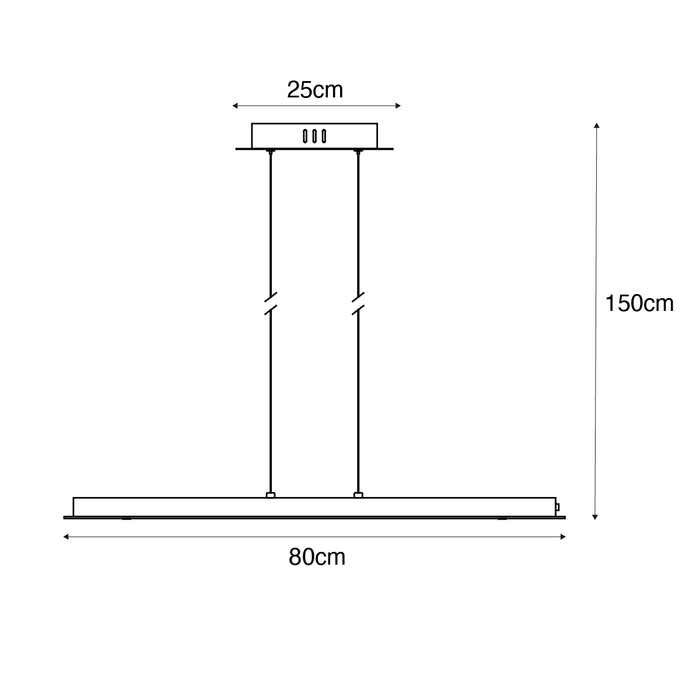 QAZQA Landelijke hanglamp hout incl. LED met touchdimmer - Platina