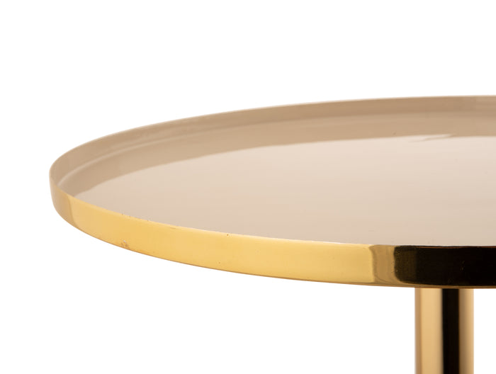 Leitmotiv - Bijzettafel Mila - Grijs - 40x40x45cm