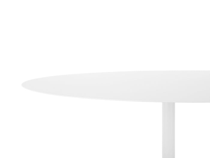 Leitmotiv - Bijzettafel Nowa Low - Wit - 55x55x35cm