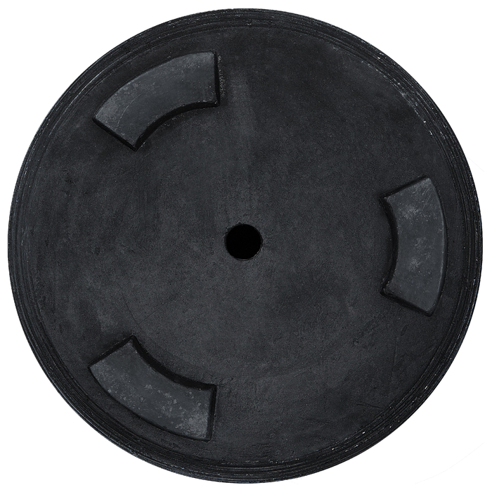 Beliani - SAMOS - Bloempot - Zwart - 26 cm - Klei-vezelmengsel