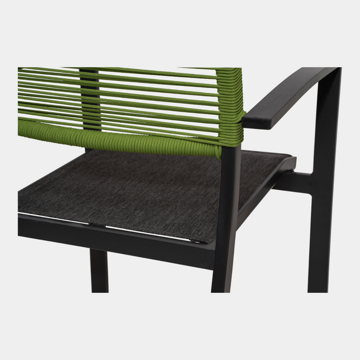 Lesli Living Vito Rope stapelstoel groen