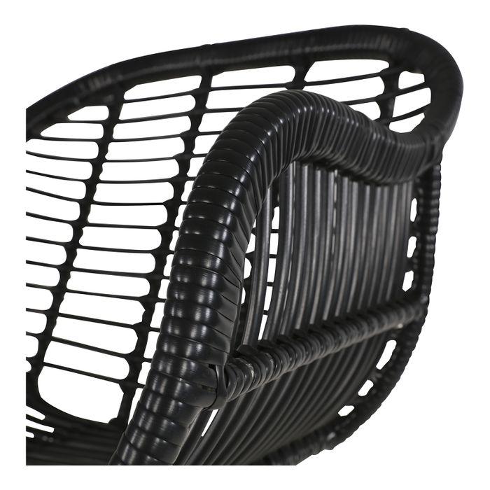 Lesli Living Moda terrasstoel wicker zwart