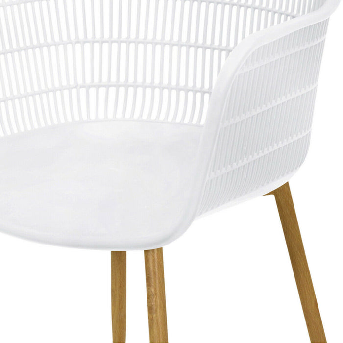 Lesli Living Noville tuinstoel wit|naturel