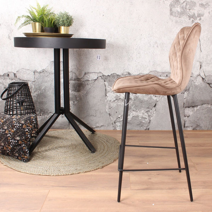 DS4U Ruby barkruk velvet 66 cm champagne