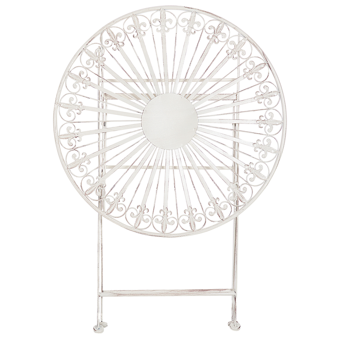 Beliani - SCAFA - Tuintafel - Wit - IJzer