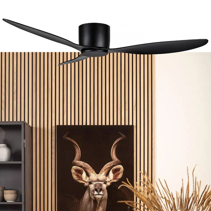 Ylumen Plafondventilator Brezza 3 blad 132 cm zwart