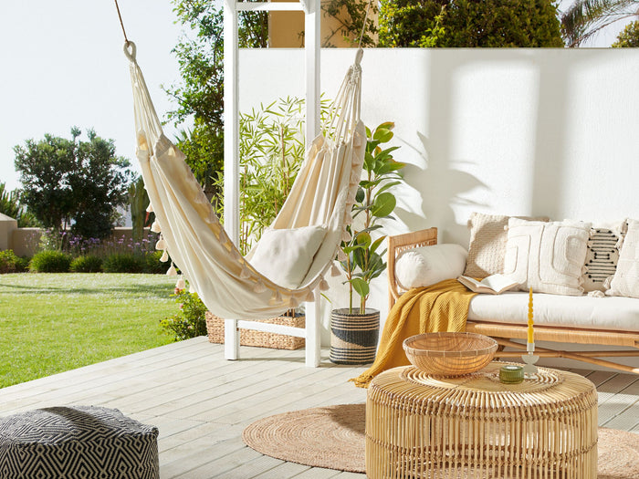 Beliani - VERCELLI - Hangmat - Wit - Katoen