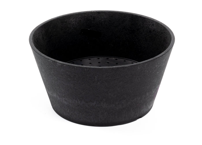 Studio M Octavia Kunststof Bloempot Rond – Ø30 cm x H15 cm - Zwart