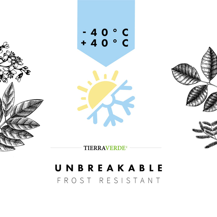 Studio M Octavia Kunststof Bloempot Rond – Ø30 cm x H15 cm - Zwart