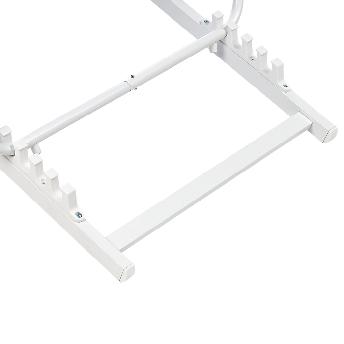 Beliani - LOCRI II - Ligstoel - Blauw|Wit - Synthetisch materiaal